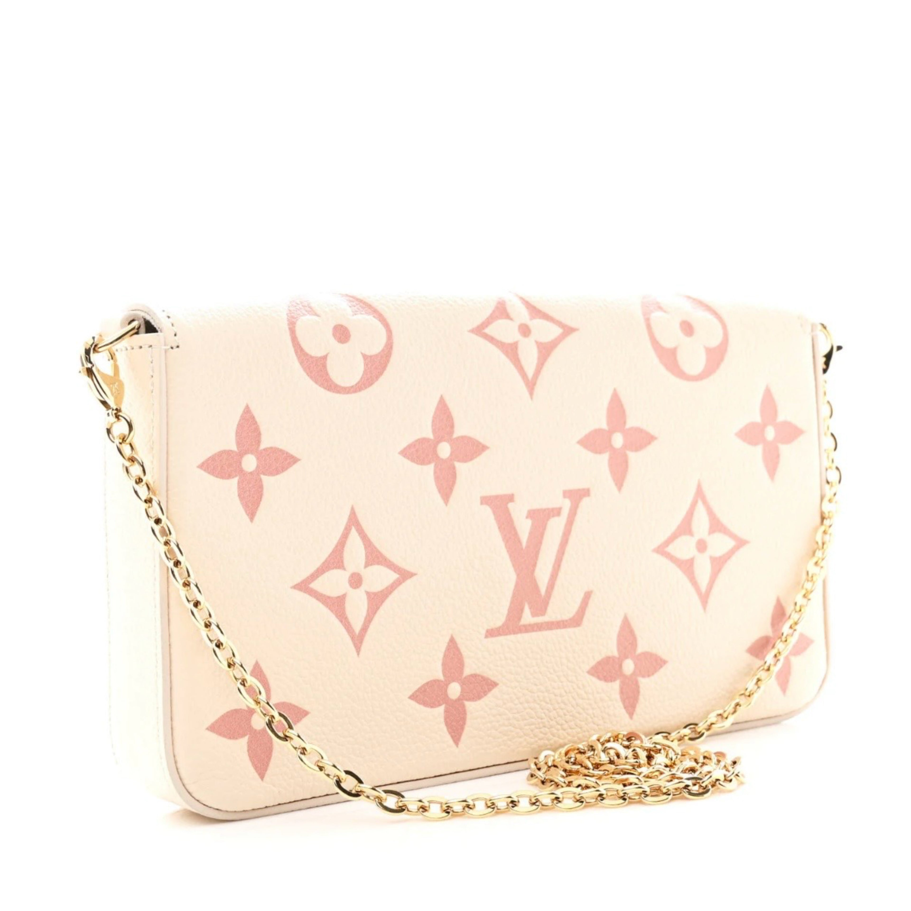 LV Felicie Pochette Bicolor Monogram Empreinte Giant Bag