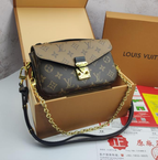 LV Pochette Pochette Métis Reverse Monogram Black Brown Canvas Style East/West Bag