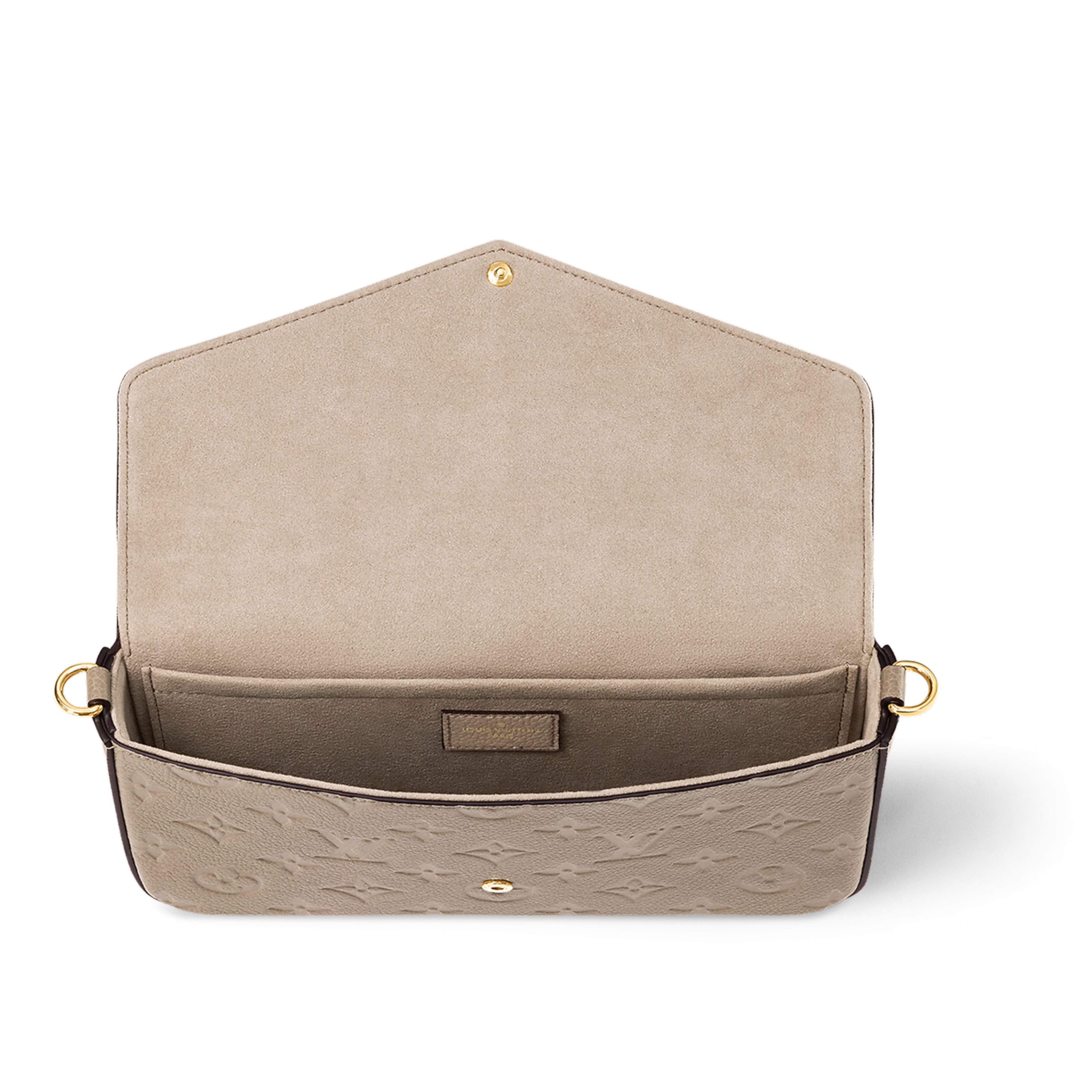 LV Empreinte Pochette Felicie Chain Wallet Tourterelle