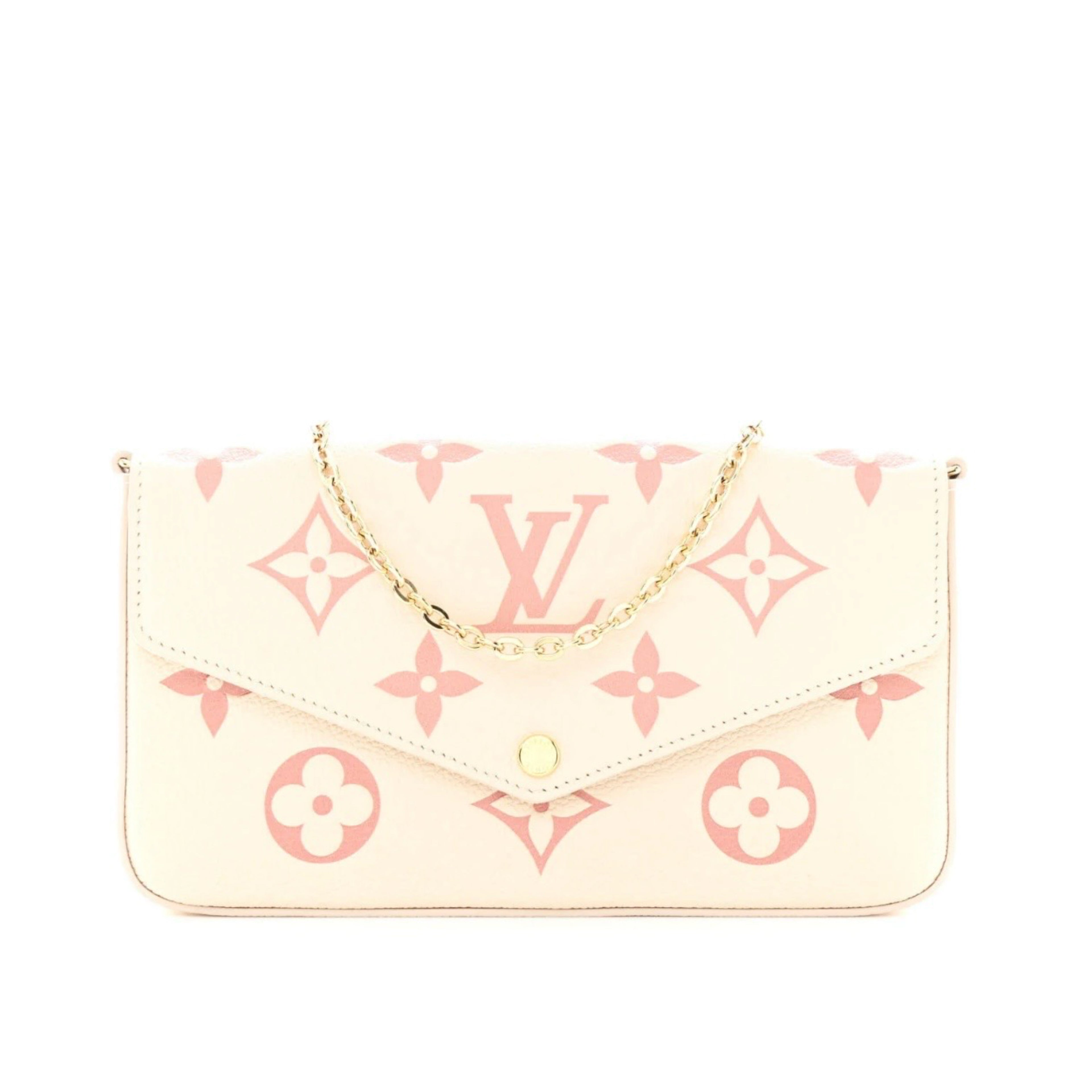 LV Felicie Pochette Bicolor Monogram Empreinte Giant Bag