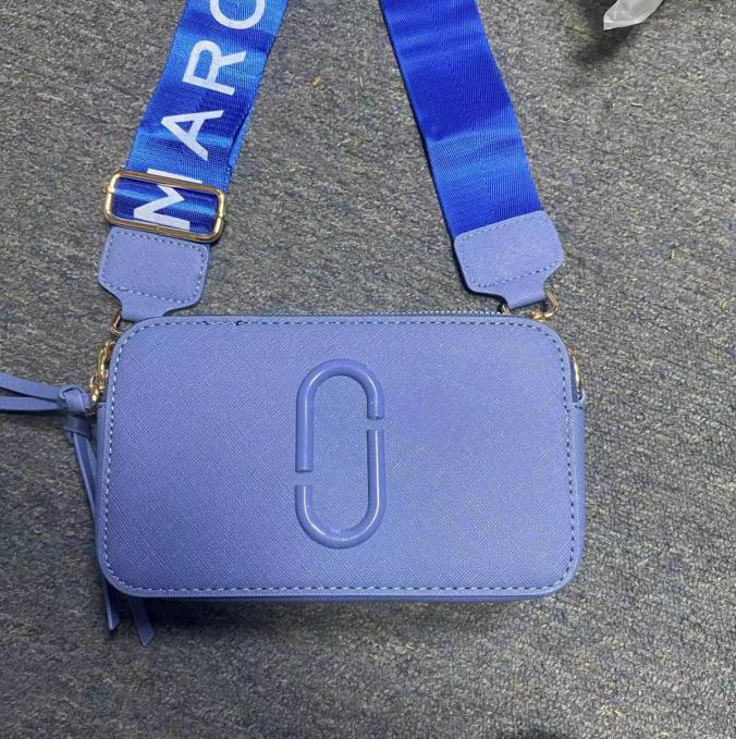 Marc Jacobs The Utility Snapshot Camera Bag with Blue Strap