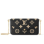 LV Empreinte Pochette Felicie Chain Wallet Black