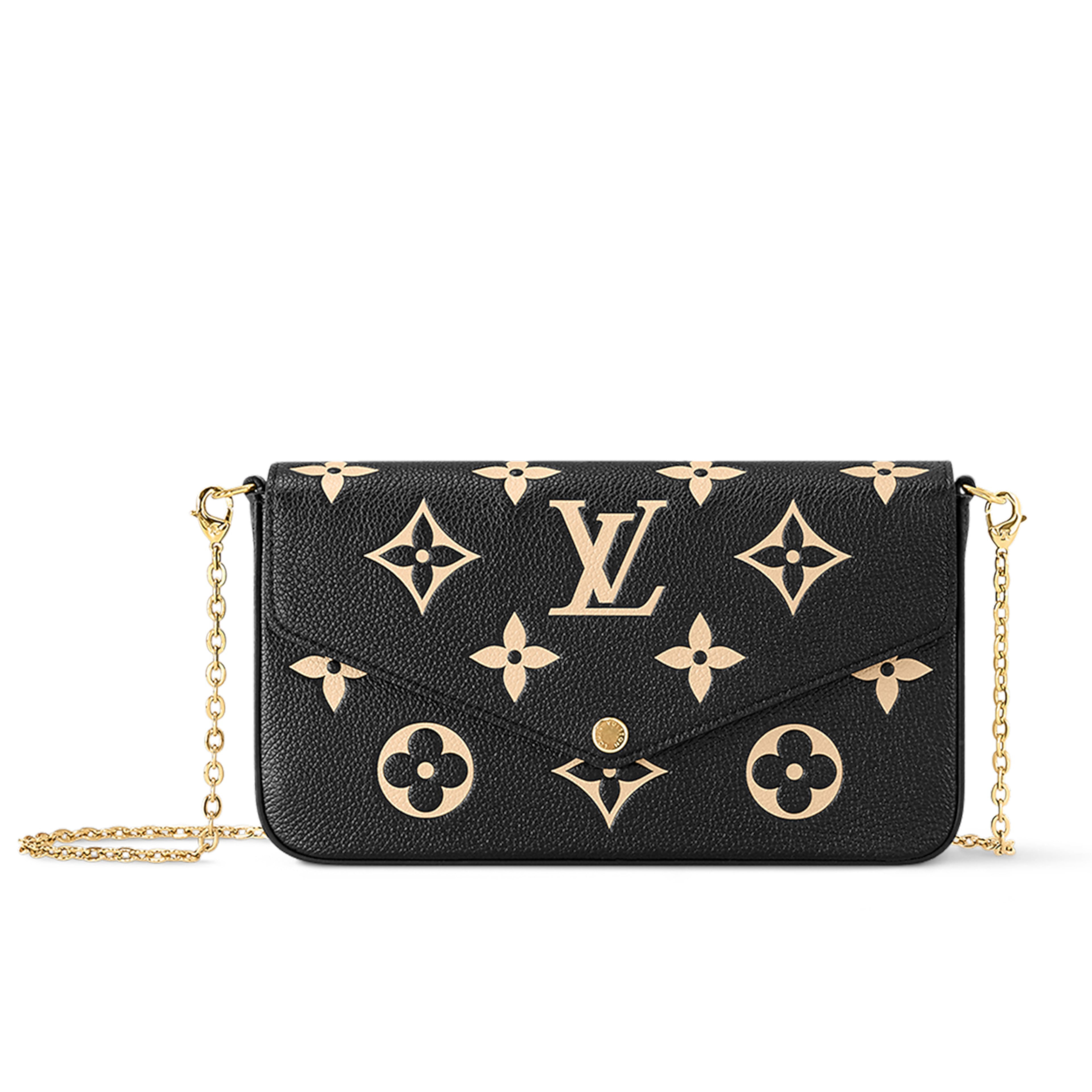 LV Empreinte Pochette Felicie Chain Wallet Black