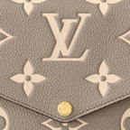 LV Empreinte Monogram Felicie Pochette Tourterelle Creme