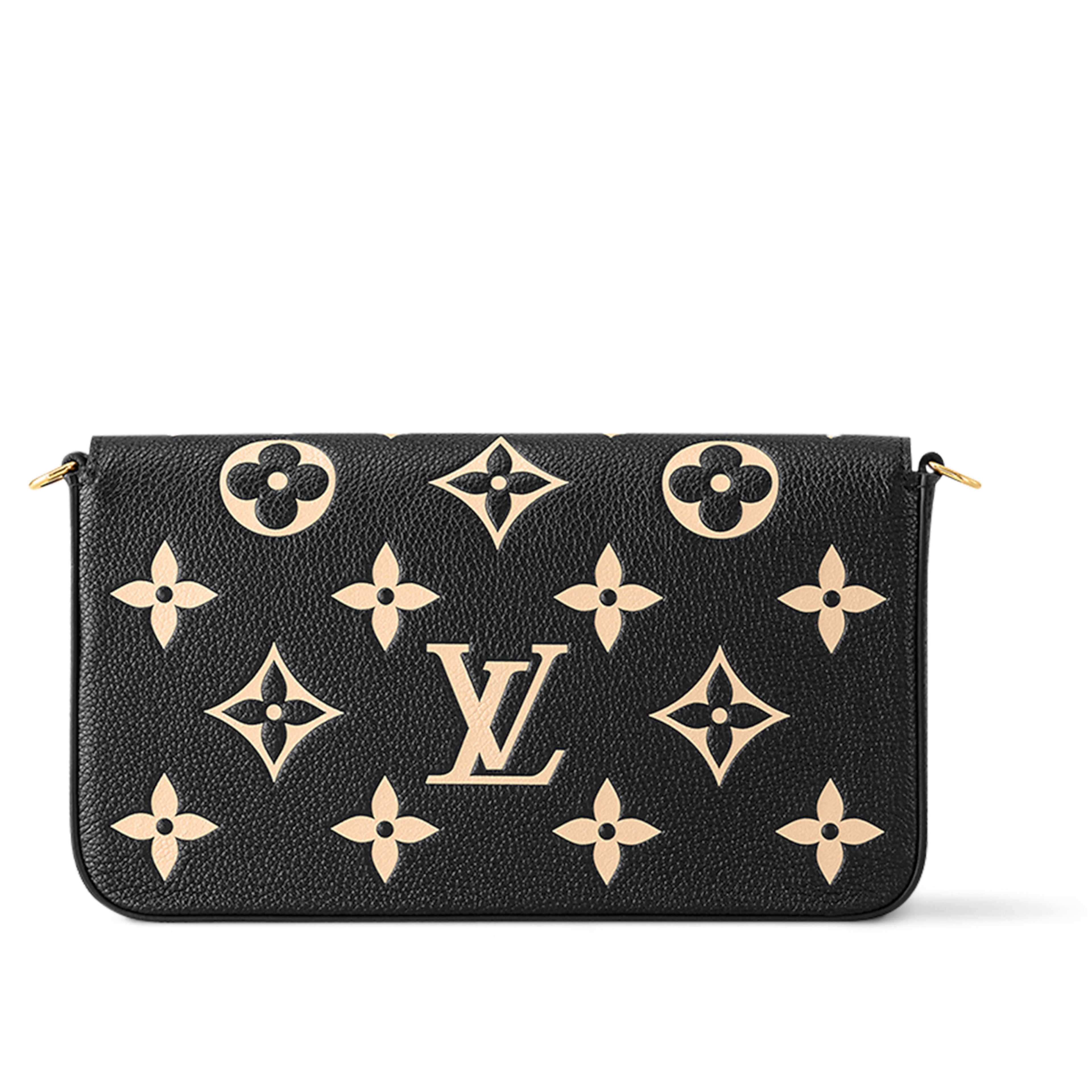 LV Empreinte Pochette Felicie Chain Wallet Black