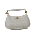 Coach Chalk/Glacier White Signature Canvas Teri Shoulder Bag