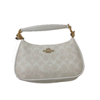 Coach Chalk/Glacier White Signature Canvas Teri Shoulder Bag