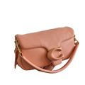 Coach Desert Rose Pink Pillow Tabby Shoulder Leather Crossbody Bag with "C" Clasp