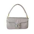 Coach Stone Gray Pillow Tabby Shoulder Leather Crossbody Bag