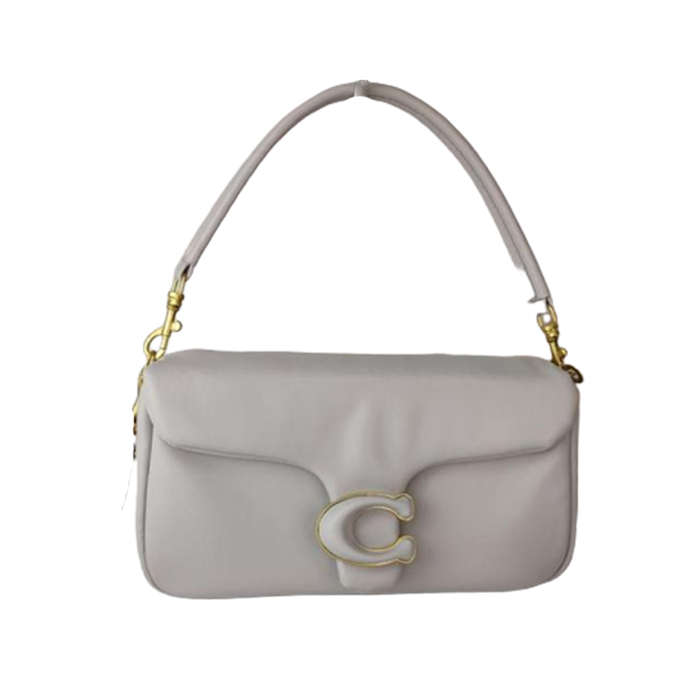 Coach Stone Gray Pillow Tabby Shoulder Leather Crossbody Bag