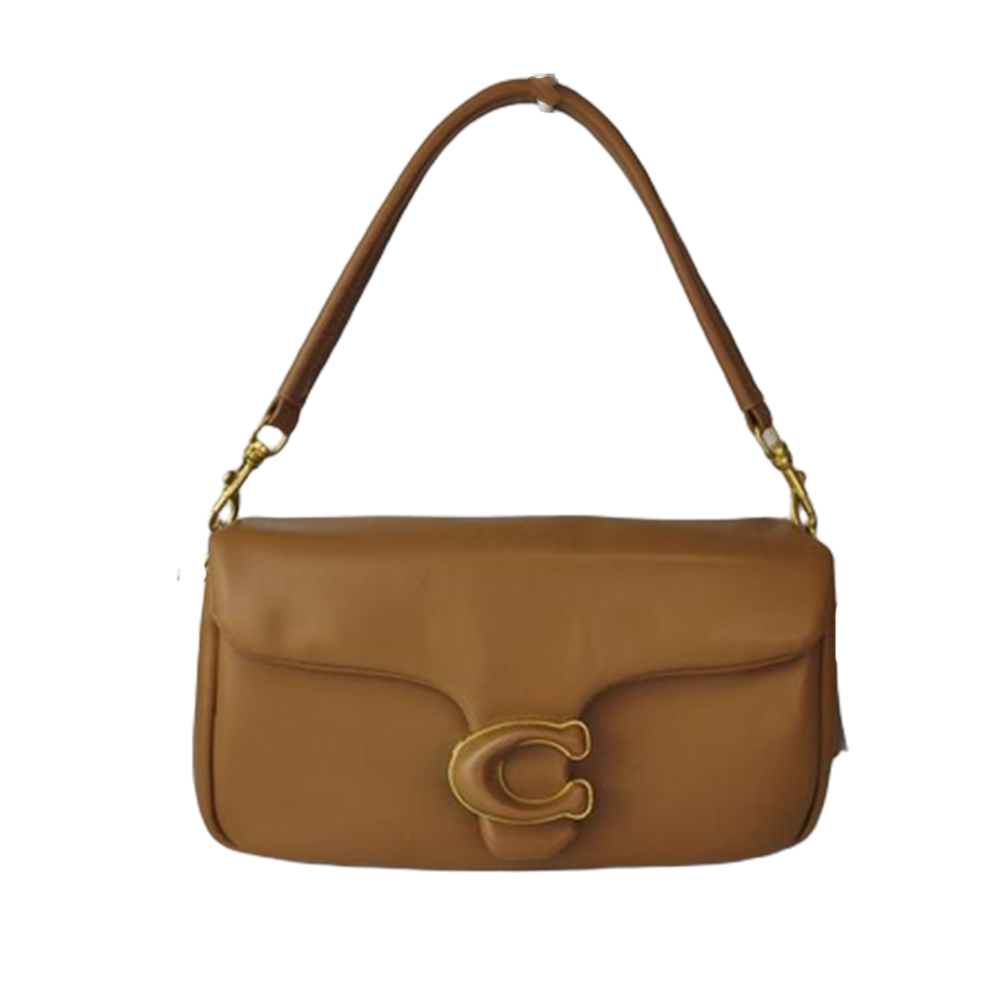 Coach Dark Brown Pillow Tabby Shoulder Leather Crossbody Bag