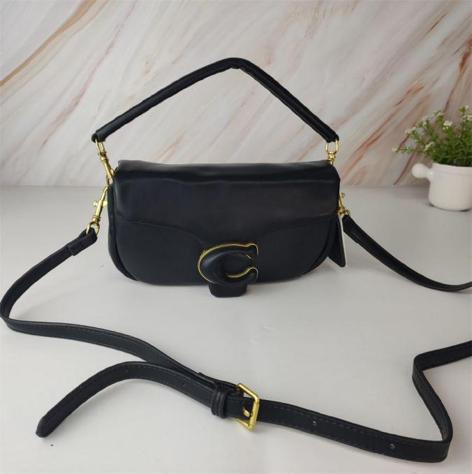Coach Black Pillow Tabby Shoulder Leather Bag