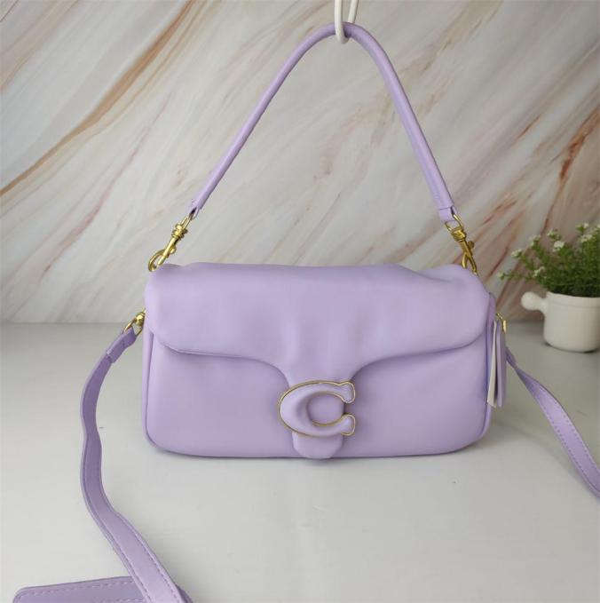 Coach Light Purple Pillow Tabby Shoulder Leather Crossbody Bag