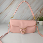 Coach Taffy Pink Pillow Tabby Shoulder Leather Crossbody Bag with "C" Clasp
