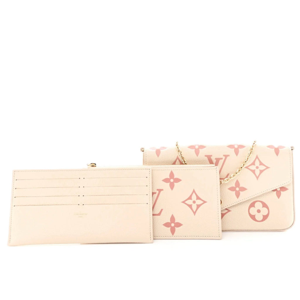 LV Felicie Pochette Bicolor Monogram Empreinte Giant Bag