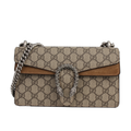 GG Brown Suede  Dionysus Shoulder Bags Set with Tiger Head closure & GG Supreme Canvas