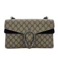 GG Black Suede Supreme Dionysus Shoulder Bag Set with Signature Tiger Head Closure