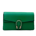 GG Dionysus Supreme Solid Green Shoulder Bag Set with Metal Buckle