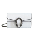 GG Dionysus Supreme Solid White Luxury Multi Sizes Handbags with Metal Tiger Head Buckle