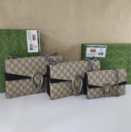 GG Black Suede Supreme Dionysus Shoulder Bag Set with Signature Tiger Head Closure