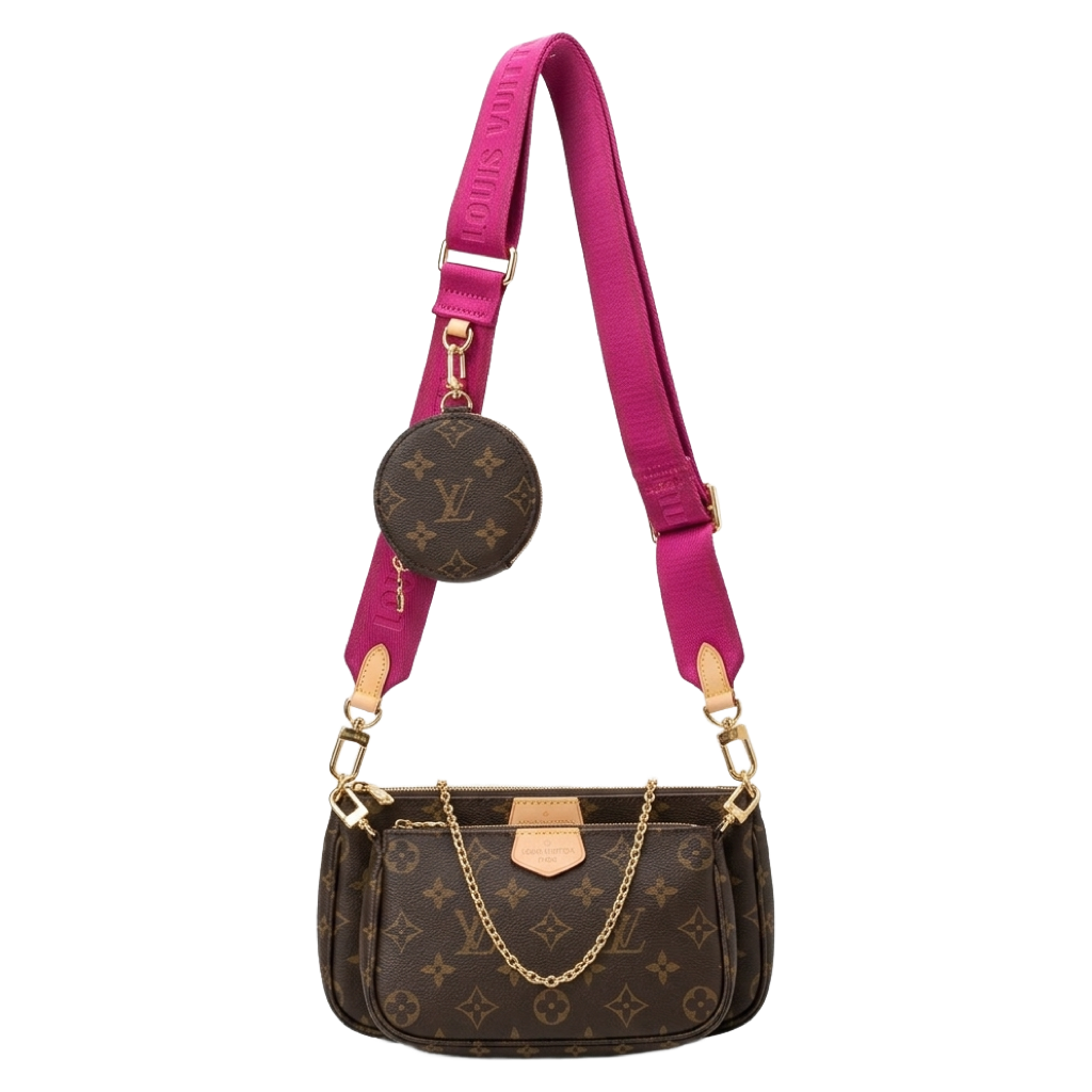 LV Monogram Multi Pochette Accessories Rose