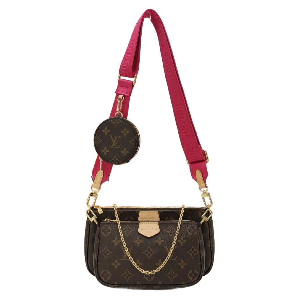 LV Monogram Multi Pochette Accessories Red