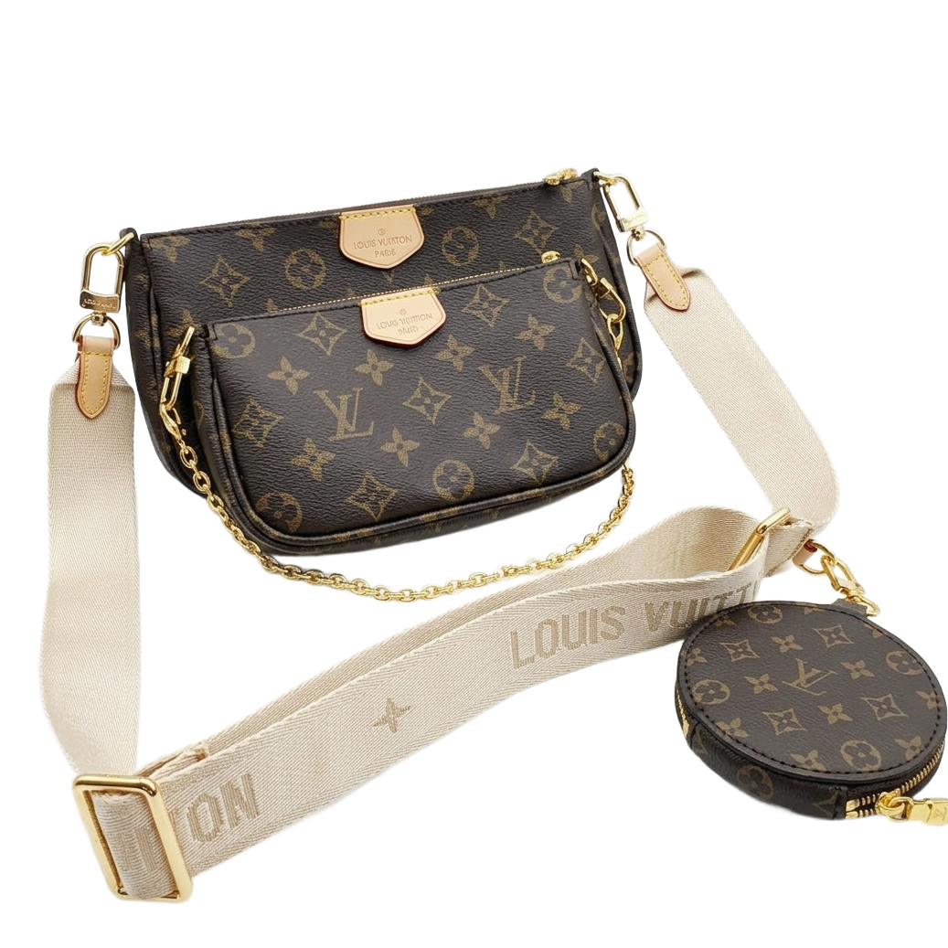 LV Monogram Multi Pochette Accessories Beige