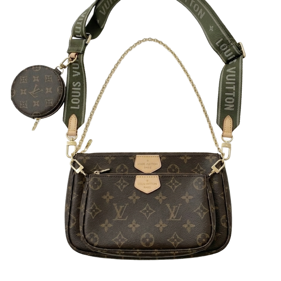 LV Monogram Multi Pochette Accessories Khaki