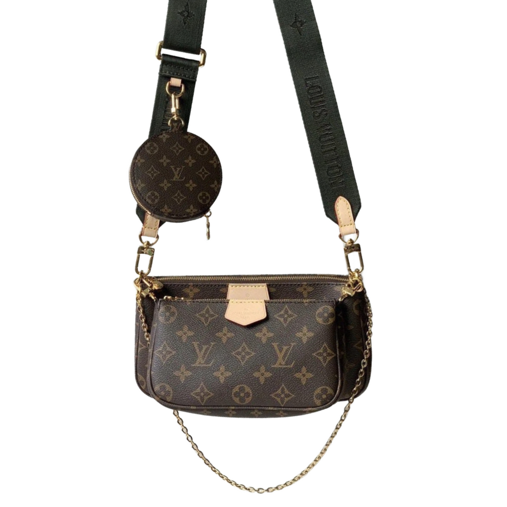 LV Monogram Multi Pochette Accessories Dark Green