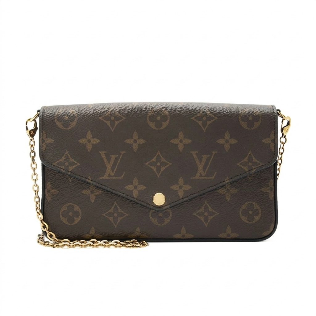 LV Monogram World Tour Pochette Felicie Black