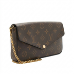 LV Monogram World Tour Pochette Felicie Black
