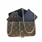 LV Monogram World Tour Pochette Felicie Black