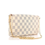LV Pochette FelicieDamier Azur Rose Ballerine Lining