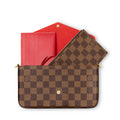 LV Monogram World Tour Pochette Felicie Red