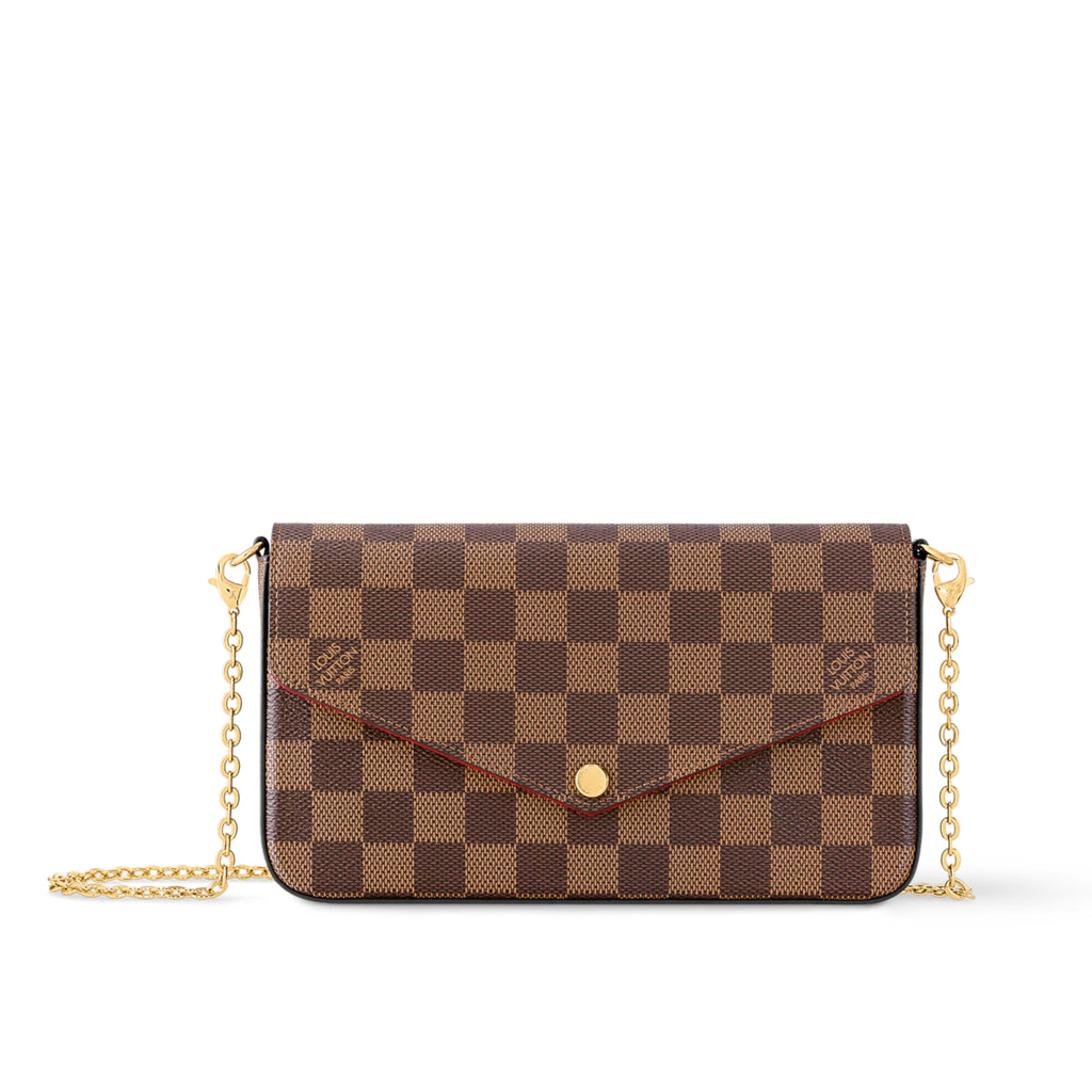 LV Monogram World Tour Pochette Felicie Red