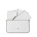 LV Empreinte Pochette Felicie Chain Wallet White