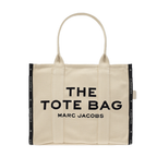 Marc Jacobs The Jacquard Beige Black Tote Bag