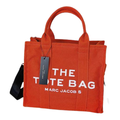 Marc Jacobs The Jacquard Printed Traveler Red Orange Tote Bag