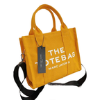 Marc Jacobs The Jacquard Printed Traveler Dark Yellow Tote Bag