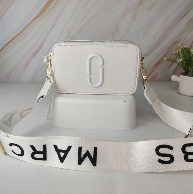 Marc Jacobs The Snapshot DTM White Crossbody Camera Bag