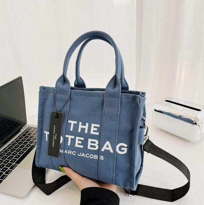 Marc Jacobs The Jacquard Printed Traveler Dark Blue Tote Bag