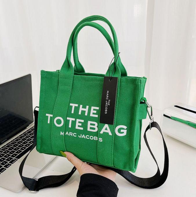 Marc Jacobs The Jacquard Printed Traveler Green Tote Bag