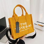 Marc Jacobs The Jacquard Printed Traveler Dark Yellow Tote Bag