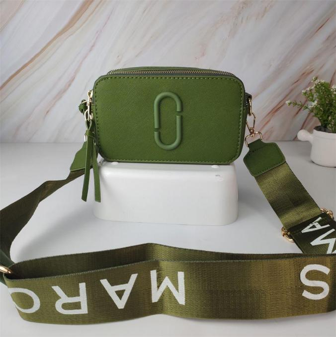 Marc Jacobs The Snapshot DTM Khaki Green Crossbody Camera Bag