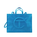 Cyan Telfar Embossed Same Color Logo Crossbody Bag