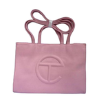 Purple PInk Telfar Leather Shopping Bag