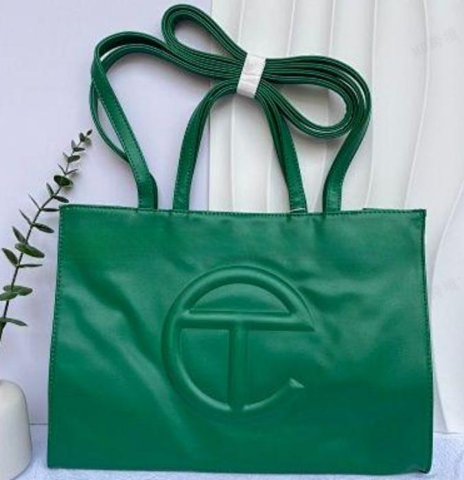 GreenScreen Telfar Embossed Same Color Logo Crossbody Bag