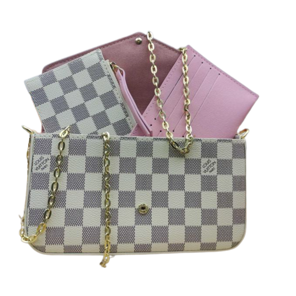 Louis Vuitton Pochette Félicie Damier Azur Canvas Shoulder Bag