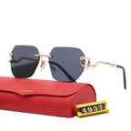 Cartier Panthère Gold-Plated Temples Black Sunglasses