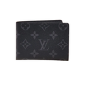 Louis Vuitton Monogram Short Black Floral Eclipse Wallet